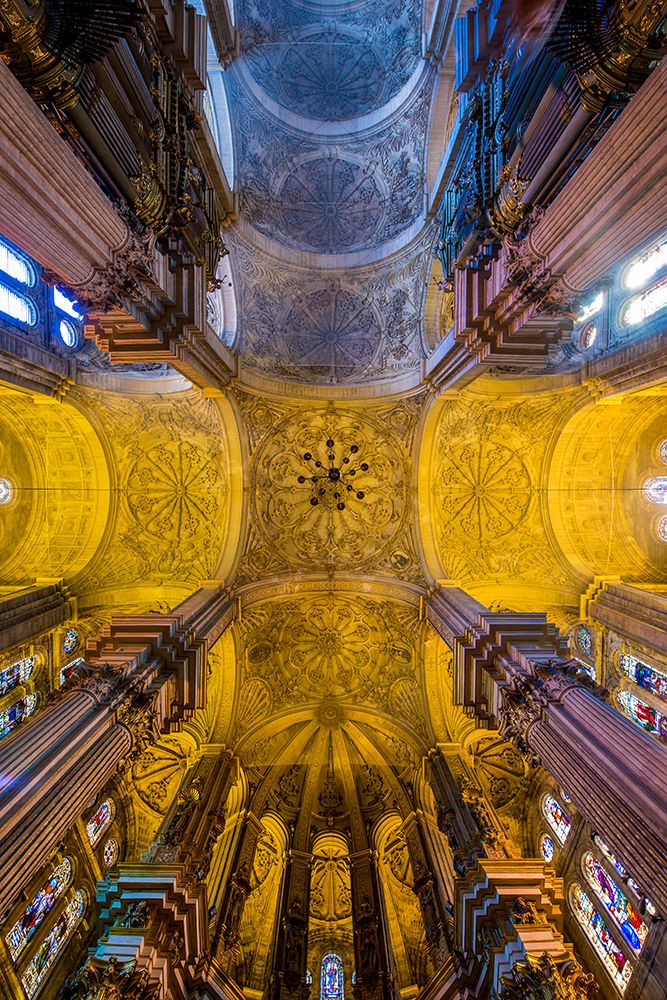 Interior of Santa Iglesia Catedral Basilica de la Encarnacion (Malaga Cathedral), Malaga, Spain.